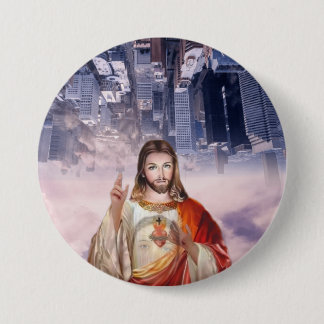 Badge Rond 7,6 Cm Miséricorde divine, Saint Faustina, Jésus Je fais