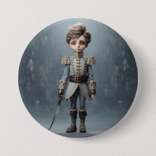 Badge Rond 7,6 Cm Mode Cavalier Prince Casse-Noisette Ballet