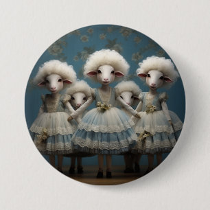 Badge Rond 7,6 Cm Mode de ballet Casse-Noisette - Mouton