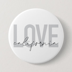 Badge Rond 7,6 Cm Moderne, urbain, tendance, design cool Love Califo