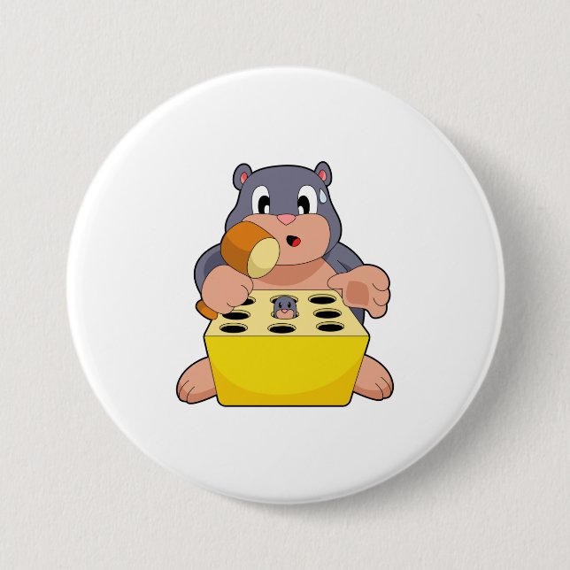 Badge Rond 7,6 Cm Mole Game (Devant)