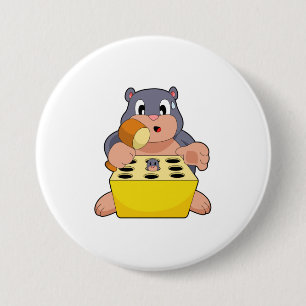 Badge Rond 7,6 Cm Mole Game