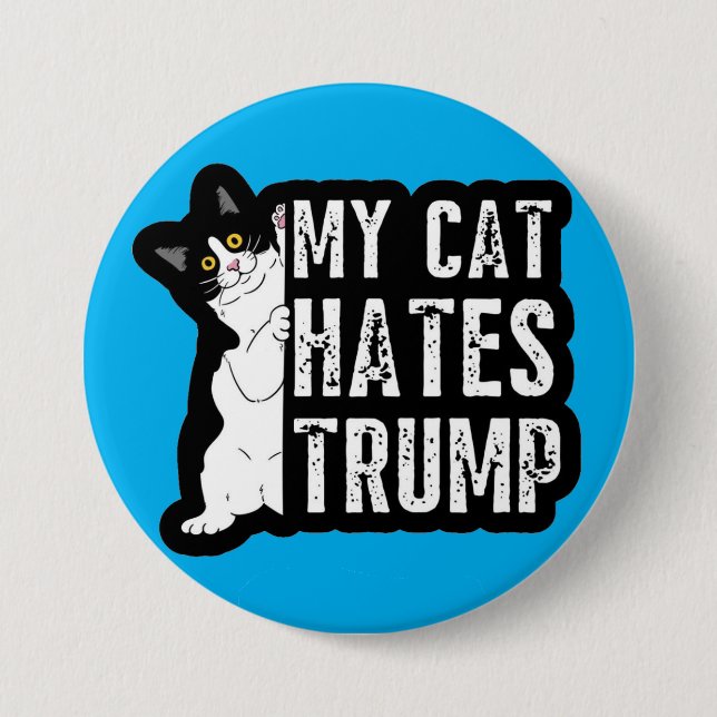 Badge Rond 7,6 Cm mon chat (Devant)
