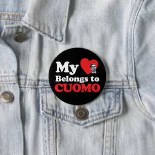 Badge Rond 7,6 Cm Mon coeur appartient à Cuomo