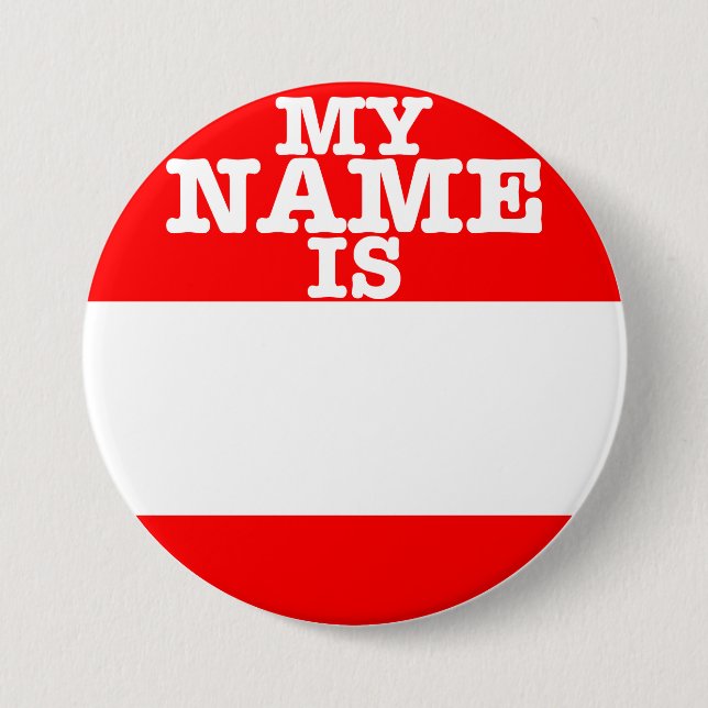 Badge Rond 7,6 Cm Mon nom est (Devant)