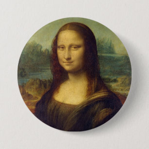 Badge Rond 7,6 Cm Mona Lisa de Da Vinci