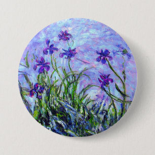 Badge Rond 7,6 Cm Monet Lilac Irises