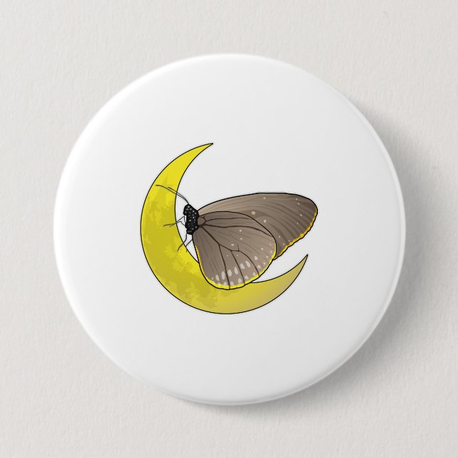 Badge Rond 7,6 Cm Mont Butterfly (Devant)