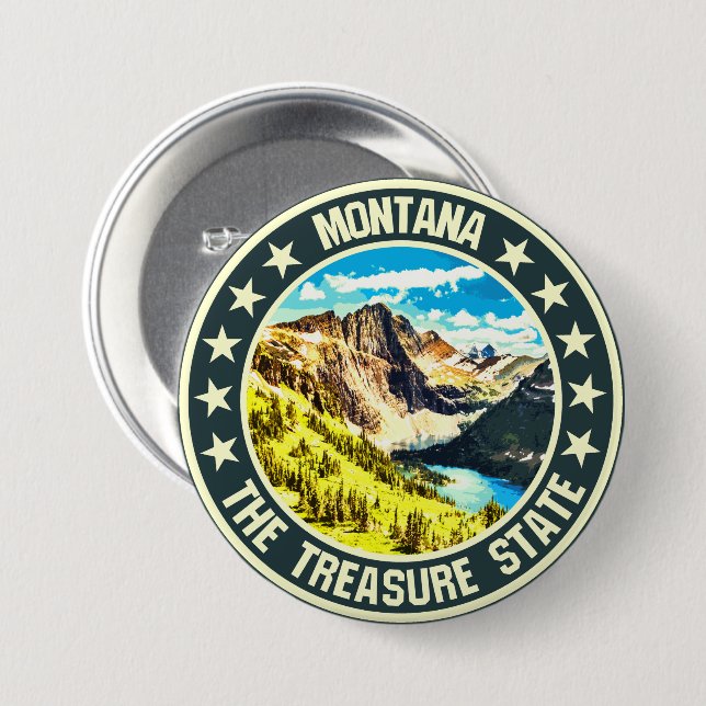 Badge Rond 7,6 Cm Montana (Devant & derrière)