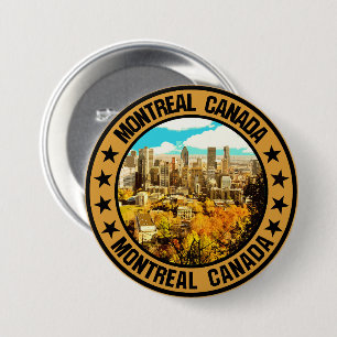Badge Rond 7,6 Cm Montréal