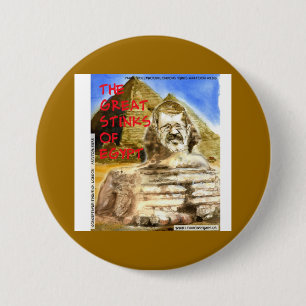 Badge Rond 7,6 Cm Morsi pue atrocement d'Egypte drôle