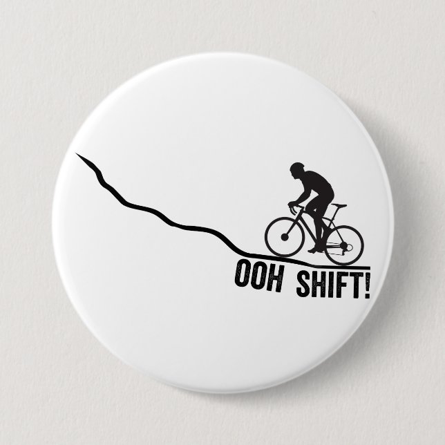 Badge Rond 7,6 Cm Motard drôle utilisant les changeurs (Devant)