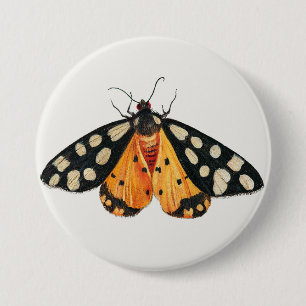 Badge Rond 7,6 Cm Moth