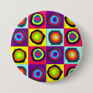 Badge Rond 7,6 Cm motif de cercles