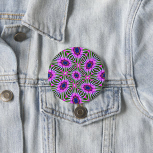 Badge Rond 7,6 Cm Motif de marguerite esthétique