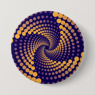 Badge Rond 7,6 Cm Motif spiral Vortex
