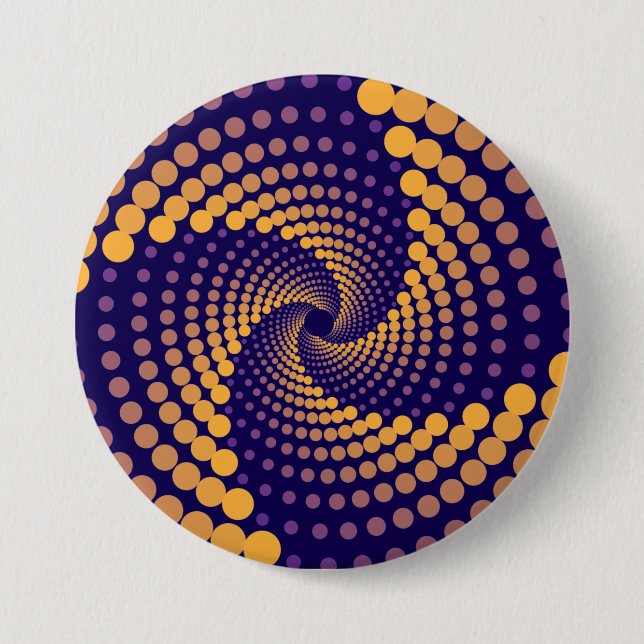 Badge Rond 7,6 Cm Motif spiral Vortex (Devant)