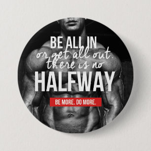 Badge Rond 7,6 Cm Motivation De La Salle De Sport