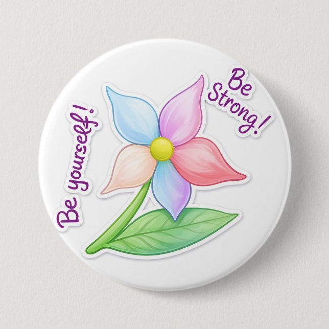 Badge Rond 7,6 Cm Motivation pin (Devant)