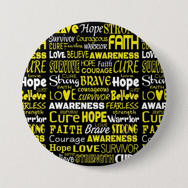 Badge Rond 7,6 Cm Mots De Sensibilisation...Endometriose (Devant)
