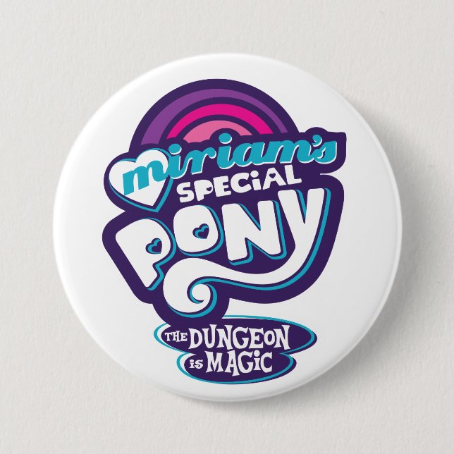 Badge Rond 7,6 Cm My Little Prepotente (Devant)