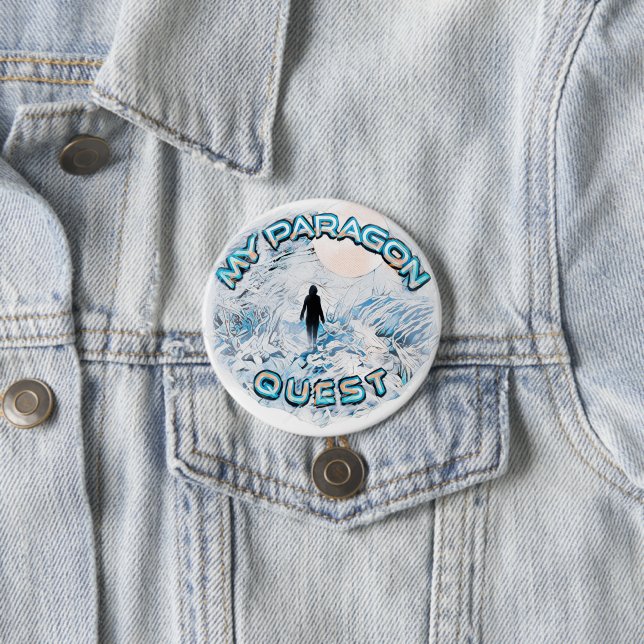 Badge Rond 7,6 Cm My Paragon Quest (En situation)