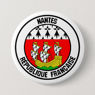 Badge Rond 7,6 Cm Nantes Round Emblem