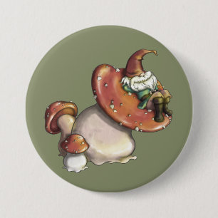 Badge Rond 7,6 Cm Napping Gnome