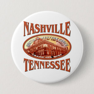 Badge Rond 7,6 Cm Nashville Tennessee