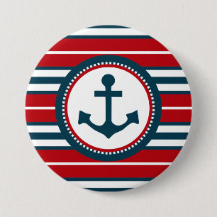 Badge Rond 7,6 Cm Nautical design