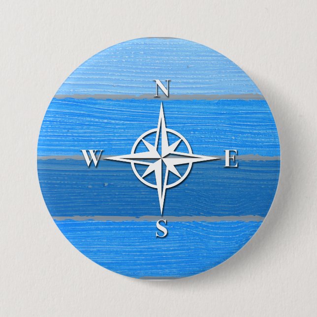 Badge Rond 7,6 Cm Nautical themed design (Devant)