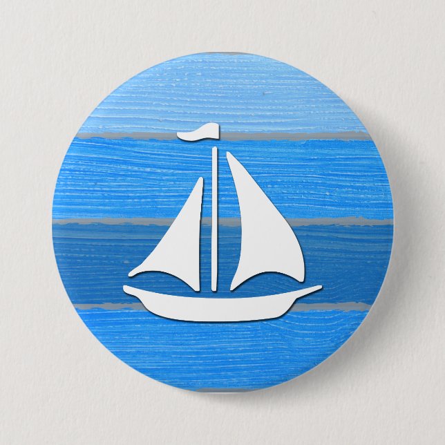 Badge Rond 7,6 Cm Nautical themed design (Devant)