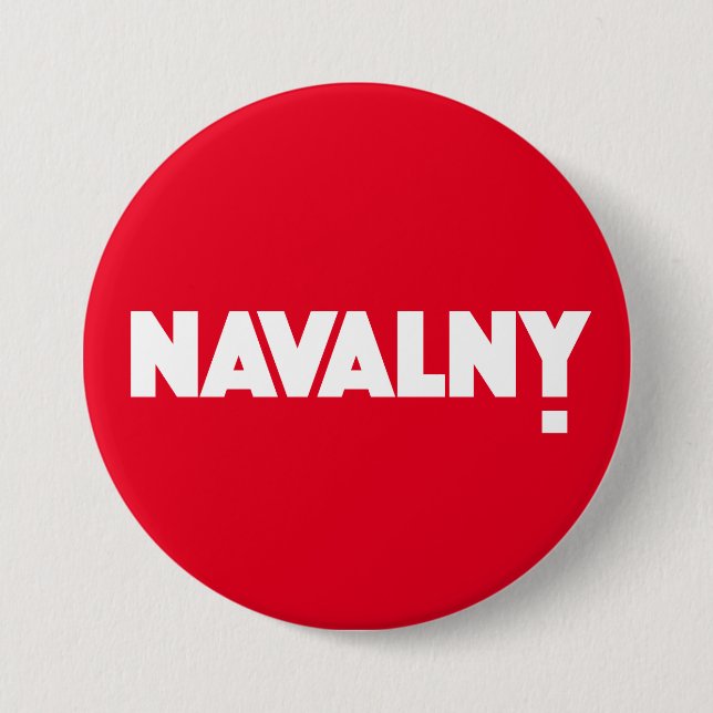 BADGE ROND 7,6 CM NAVALNY ! (Devant)
