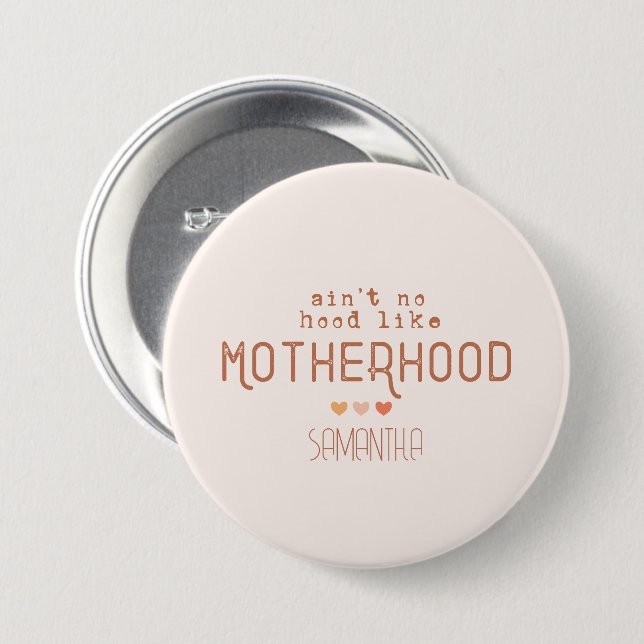 Badge Rond 7,6 Cm N'est pas un trou comme la maternité (Devant & derrière)