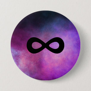 Badge Rond 7,6 Cm Neuro- Pin de galaxie - Neurodiversity