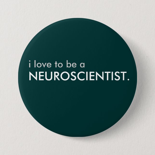 Badge Rond 7,6 Cm neuroscientist (Devant)