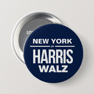 Badge Rond 7,6 Cm New York pour Harris Walz
