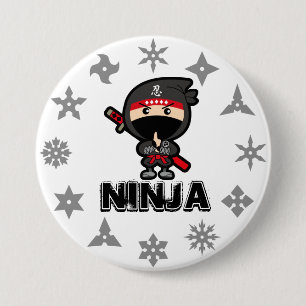 Badge Rond 7,6 Cm Ninja Boy