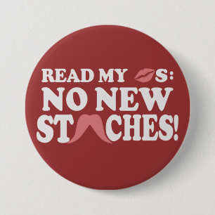 Badge Rond 7,6 Cm No New Staches custom button