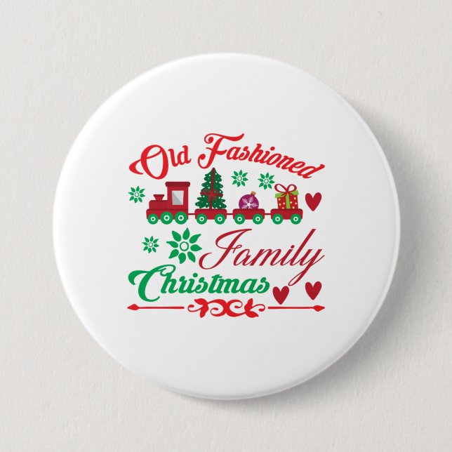 Badge Rond 7,6 Cm Noël de Noël de Noël (Devant)