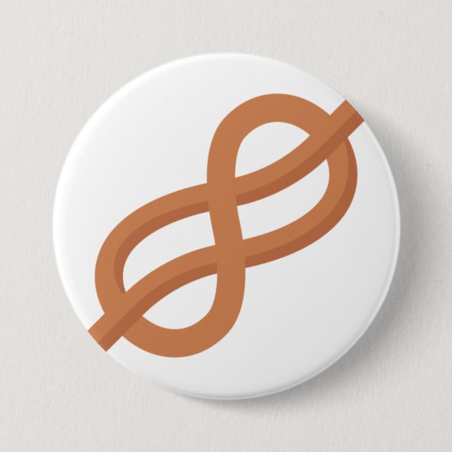 Badge Rond 7,6 Cm Noeud marin (Devant)