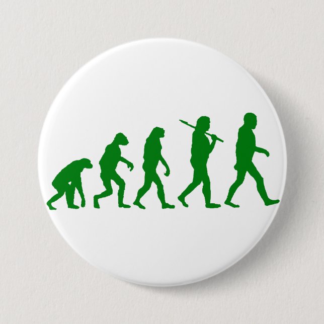 Badge Rond 7,6 Cm Norme d'évolution - vert (Devant)