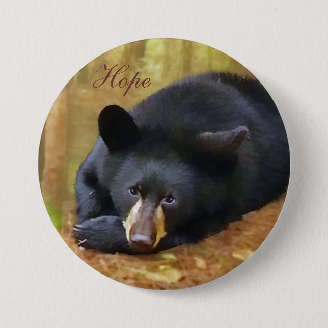 Badge Rond 7,6 Cm Notre bouton d'espoir (Devant)
