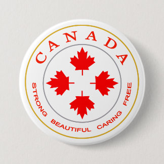 Badge Rond 7,6 Cm Notre Canada