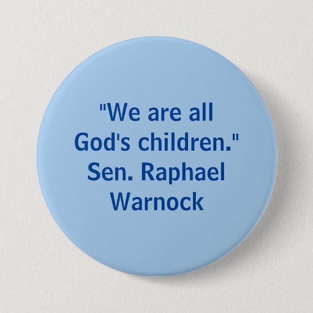 Badge Rond 7,6 Cm Nous sommes tous les enfants de Dieu - Raphael War (Devant)