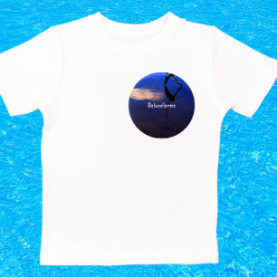 Badge Rond 7,6 Cm Nuage de silhouette aquatique