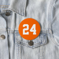 Numéro de Jersey d'Athlète Orange et Blanc