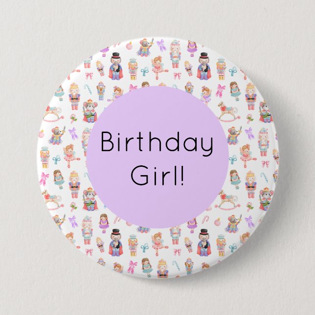 Badge Rond 7,6 Cm Nutcracker Anniversaire (Devant)