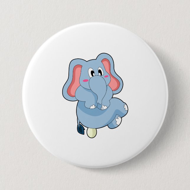 Badge Rond 7,6 Cm Oeuf éléphant (Devant)