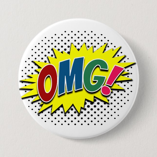 Badge Rond 7,6 Cm Oh mon Dieu ! (Devant)